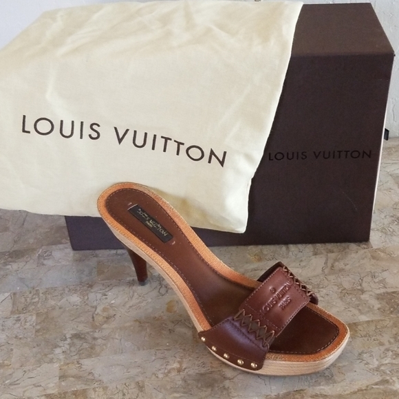 louis vuitton mules heels